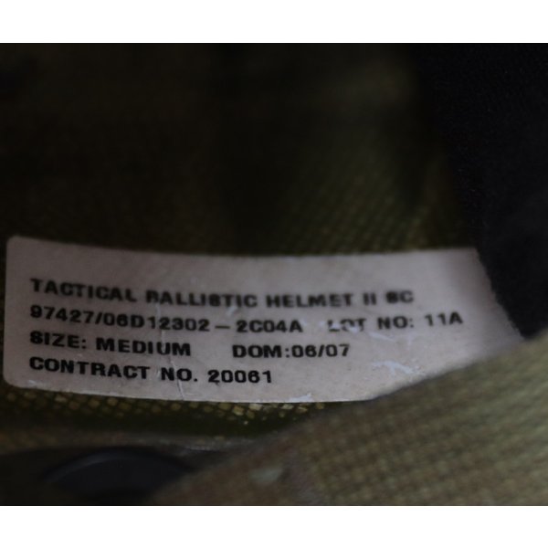 画像8: 米軍ジェンテックスTBH-II SC(MICH-2001タイプ)ヘルメットMEDIUM改造品