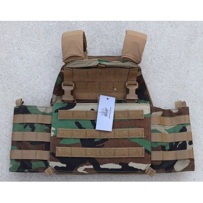 画像1: メイフラワーAPCプレートキャリア ウッドランド迷彩SMALL/MEDIUM新品