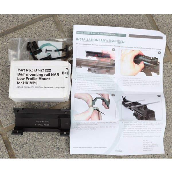 画像5: B&T製MP5用ロープロファイルマウント新品