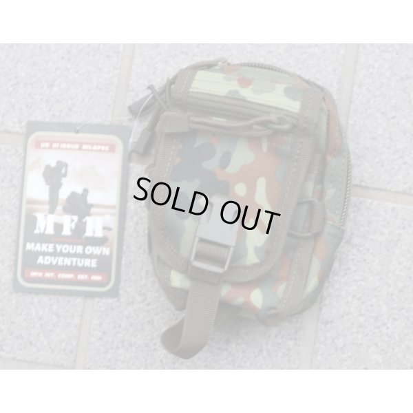 画像2: MFH製スモールユーティリティポーチ ドイツ連邦軍フレクター迷彩(フレック迷彩)新品