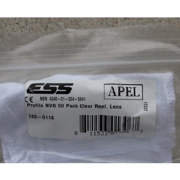 画像3: 米軍放出ESS NVGバリスティックゴーグル用クリアレンズ新品