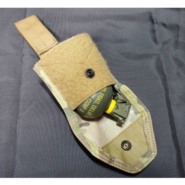 画像7: 受注生産◆当店オリジナル品ローカルメイド品型ベルトループ式ハンドグレネードポーチ新品