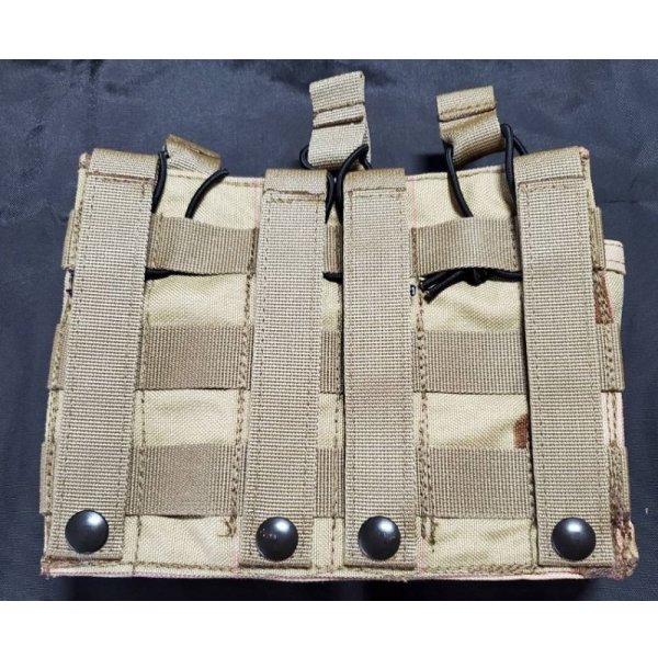 画像2: 1点在庫有◆当店オリジナル品カンダハルメイド品型9mm+M4マガジンポーチ新品