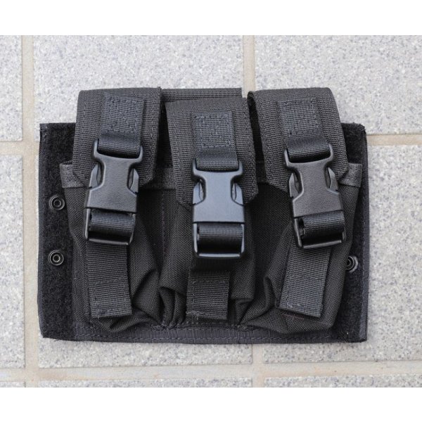 画像1: 受注生産◆当店オリジナル品 日本警察特殊部隊型イーグル製タクティカルベスト用トリプルフラッシュバンポーチ新品