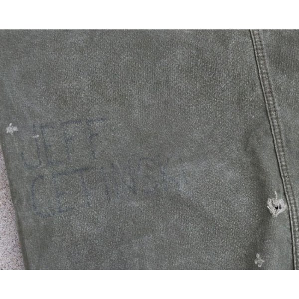 画像5: 米軍コットン製ダッフルバッグ後期型 第1騎兵師団ペイント入り