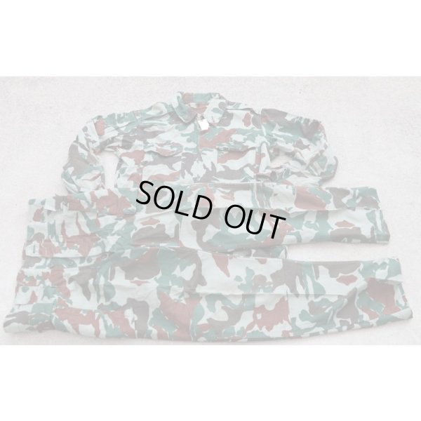 画像1: 陸上自衛隊メーカー不明 旧迷彩戦闘服上下セット1号