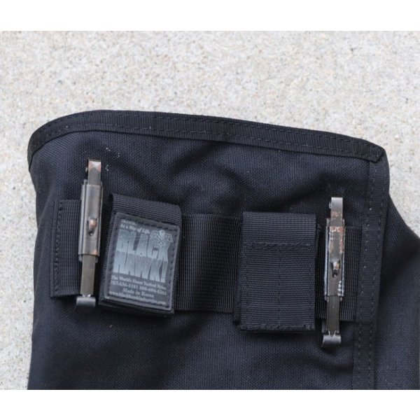 画像5: 米法執行機関放出ブラックホーク ベルトループ式ガスマスクポーチ黒