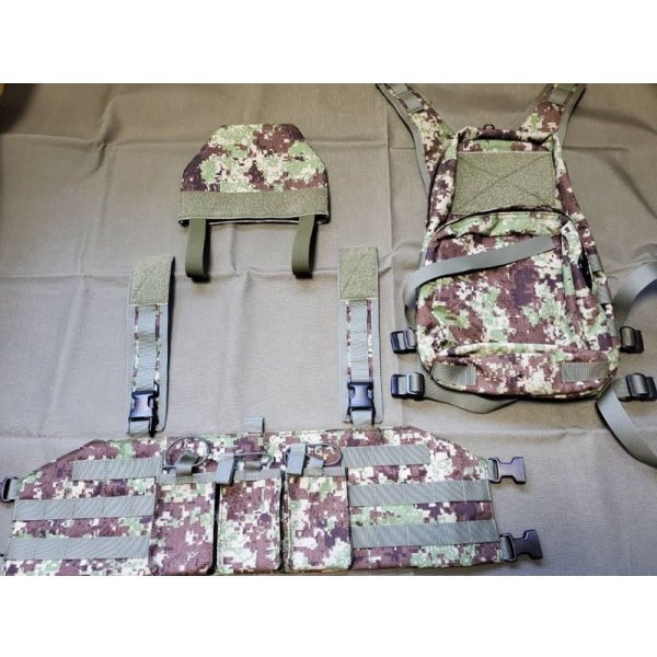 画像3: 受注生産◆当店オリジナル品バックパック・プレートカバー付きチェストリグ新品