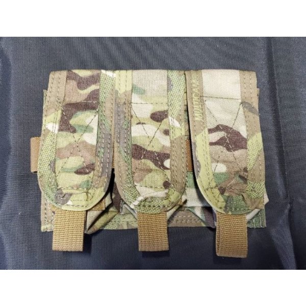 画像1: 受注生産◆当店オリジナル品パラクレイト型トリプルフラッシュバンポーチ背面ベルクロ仕様 新品