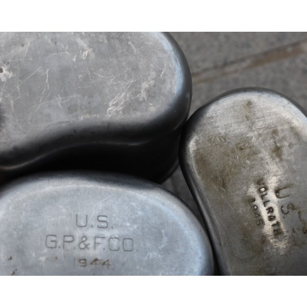 画像4: 第二次世界大戦〜ベトナム戦争 米軍ステンレスキャンティーン上下溶接型