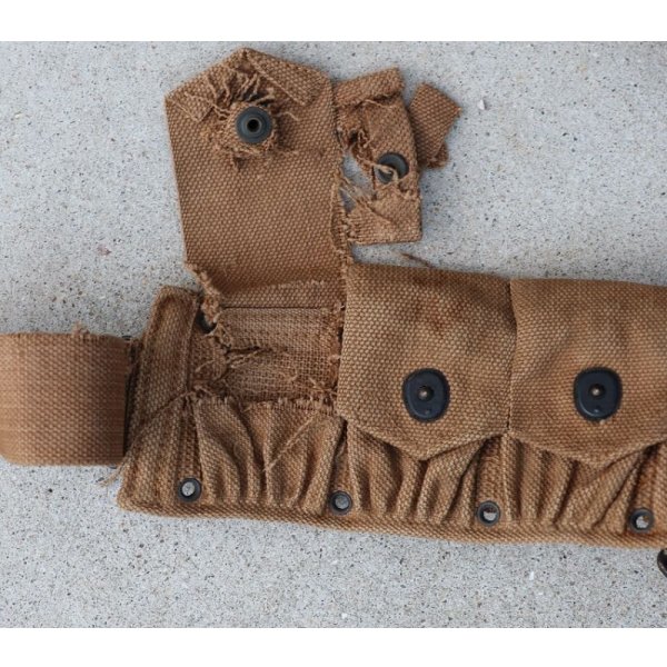 画像4: 特価◆第二次世界大戦 米軍ブリティッシュメイド品M1ガーランド用M1923カートリッジベルト後期型カーキ