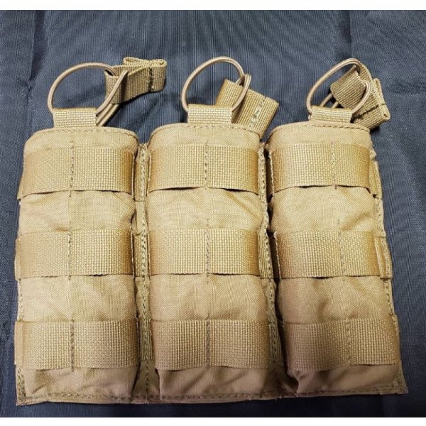 画像1: 受注生産◆当店オリジナル品TAG型トリプルオープントップマガジンポーチ新品