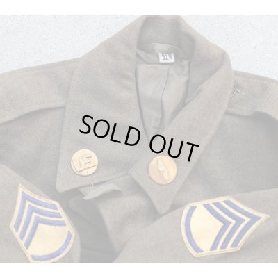 画像5: 第二次世界大戦 米軍M1944フィールドジャケット(アイクジャケット)機甲科二等軍曹徽章付きサイズ32R