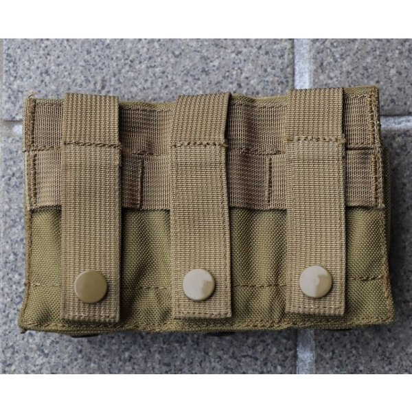画像2: 米軍放出LBT-6038KトリプルピストルマガジンポーチCT(コヨーテタン)