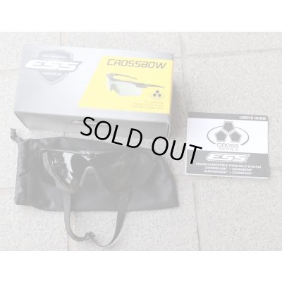 画像2: 米軍放出ESSクロスボウ サプレッサーワン シューティンググラス スモークレンズ付き新品