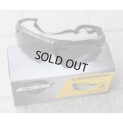 画像1: 米軍放出ESSクロスボウ サプレッサーワン シューティンググラス スモークレンズ付き新品