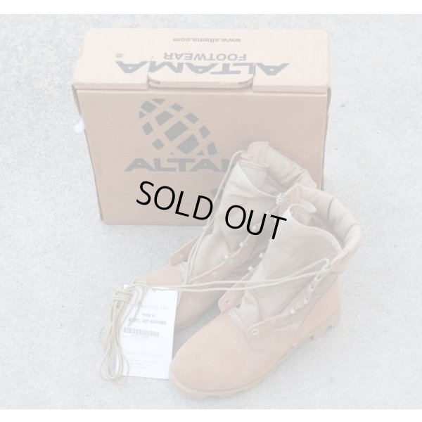 画像1: 米軍アルタマ製デザートブーツ(パナマソール)初期型サイズ7.5XW(約25.5cm)新品