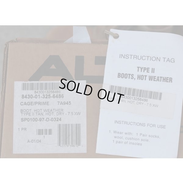 画像4: 米軍アルタマ製デザートブーツ(パナマソール)初期型サイズ7.5XW(約25.5cm)新品