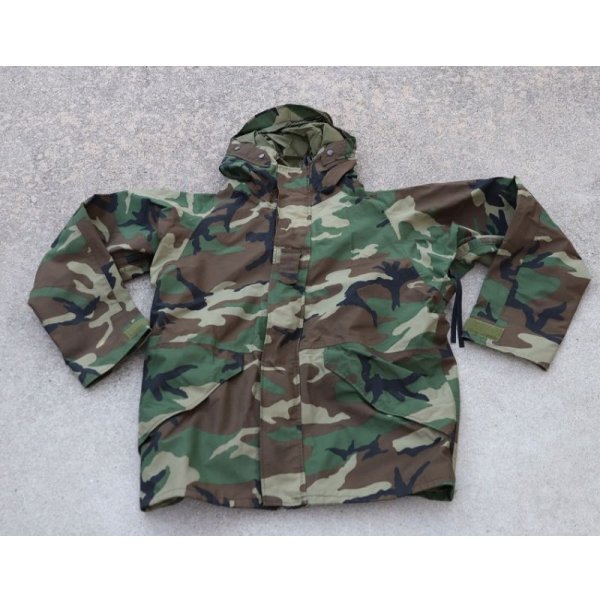 画像1: 米軍ECWCS Gen1後期型ゴアテックスパーカー ウッドランド迷彩MEDIUM-LONG