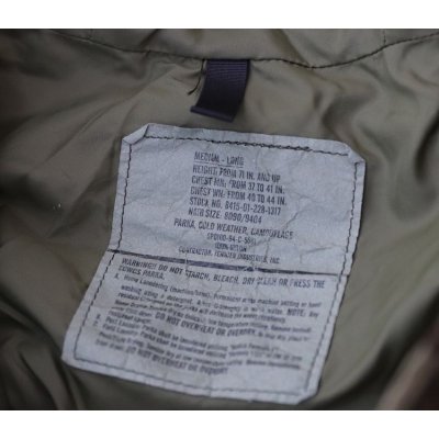 画像7: 米軍ECWCS Gen1後期型ゴアテックスパーカー ウッドランド迷彩MEDIUM-LONG