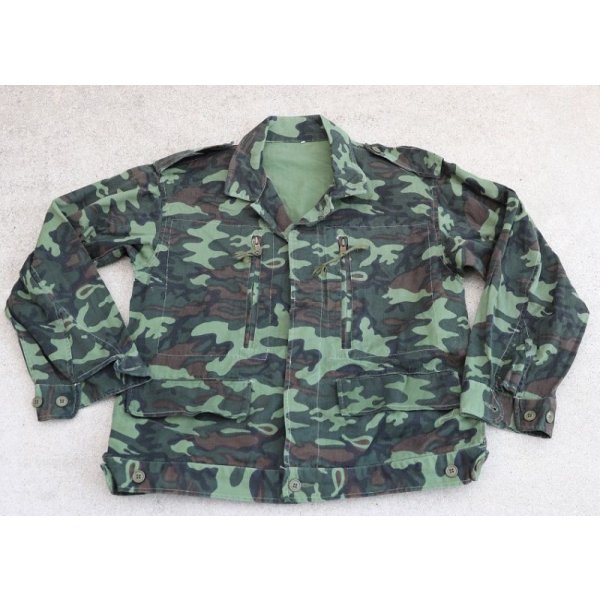 画像1: イラク軍? ヨルダン軍? M64風短ジャケット リーフ迷彩SMALL