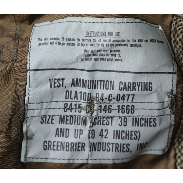 画像5: 米軍40mmグレネードベストMEDIUM新品