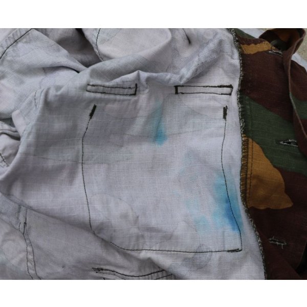 画像5: 国籍不明BDUジャケットウッドランド迷彩LARGE