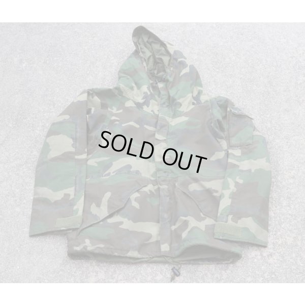 画像1: 米軍ECWCS Gen1初期型ゴアテックスパーカー ウッドランド迷彩ネームテープ付SMALL-REGULAR