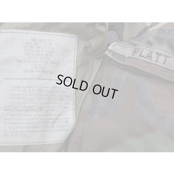 画像3: 米軍ECWCS Gen1初期型ゴアテックスパーカー ウッドランド迷彩ネームテープ付SMALL-REGULAR