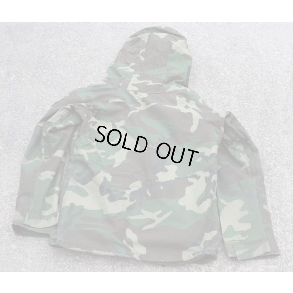 画像2: 米軍ECWCS Gen1初期型ゴアテックスパーカー ウッドランド迷彩ネームテープ付SMALL-REGULAR