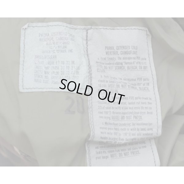 画像3: 米軍ECWCS Gen1初期型ゴアテックスパーカー ウッドランド迷彩SMALL-REGULAR