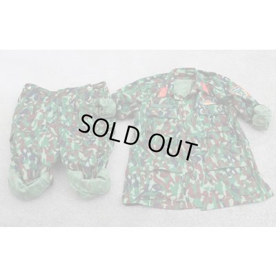 画像7: ベトナム軍 陸軍K17迷彩上下帽子セット5B新品