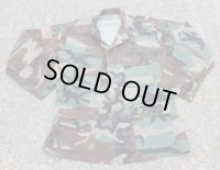 米軍ウッドランド迷彩BDUジャケット後期型MEDIUM-REGULAR第82空挺師団需品科少尉パッチ付き