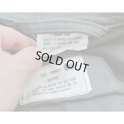 画像7: 米軍ベトナム戦争 消防隊 防火ジャケットLARGE-LONG