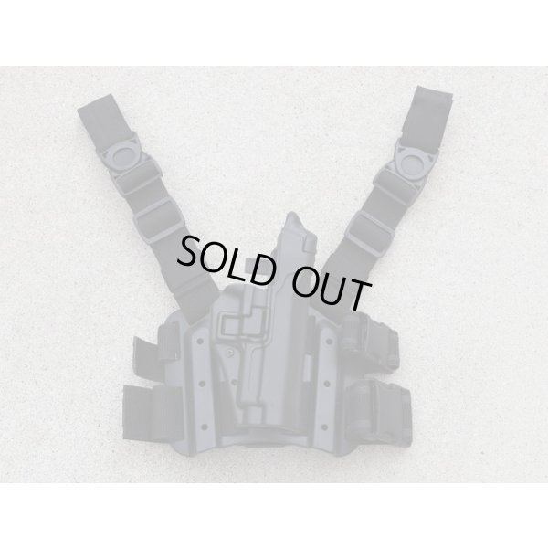 画像1: ブラックホークSERPA LEVEL3レッグホルスター シグP220・P225・P226・P228・P229用 黒 新品