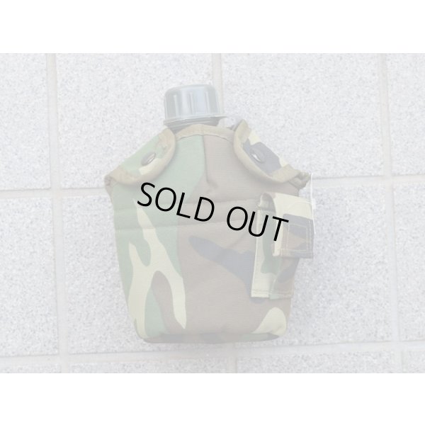 画像1: ロスコLC-2型キャンティーンカバー ウッドランド迷彩 キャンティーン付