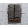 メーカー不明ダブルピストルマガジンポーチ ドイツ連邦軍(ドイツ軍)フレクター迷彩 新品