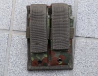 メーカー不明ダブルピストルマガジンポーチ ドイツ連邦軍(ドイツ軍)フレクター迷彩 新品