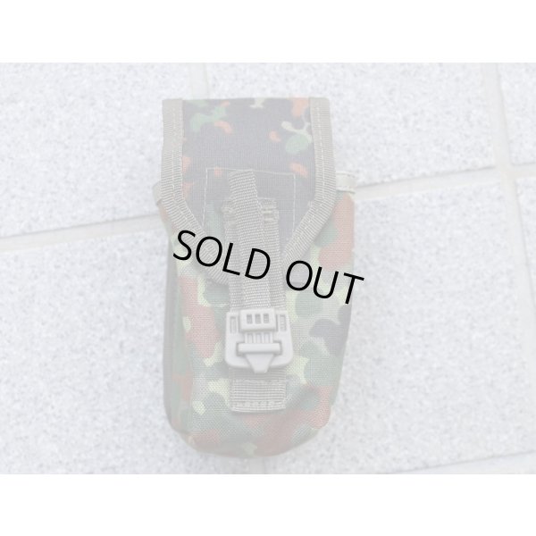 画像1: メーカー不明スモークグレネードポーチ ドイツ連邦軍(ドイツ軍)フレクター迷彩 新品