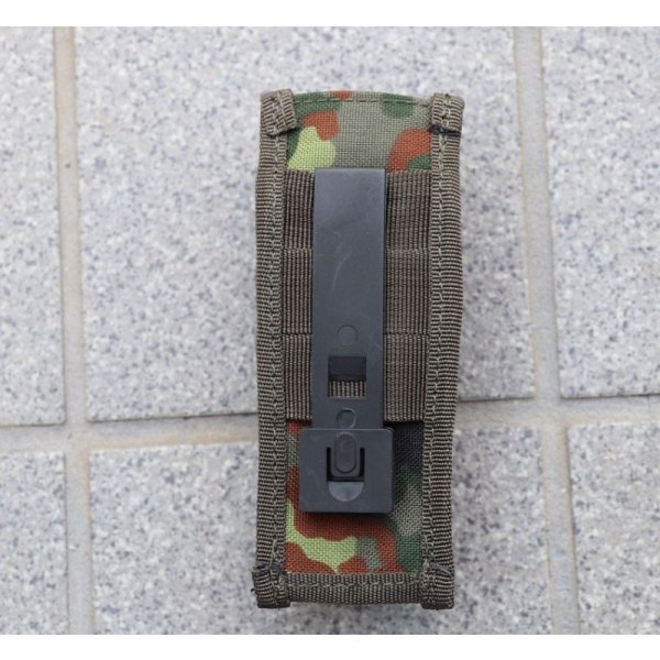 画像2: メーカー不明シングルピストルマガジンポーチ ドイツ連邦軍(ドイツ軍)フレクター迷彩 新品