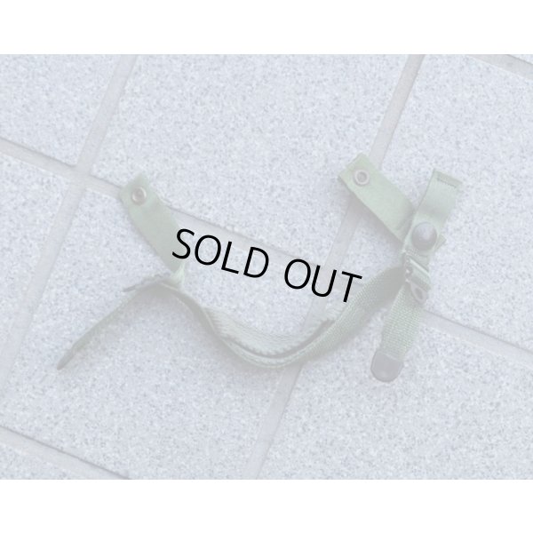 画像1: 米軍PASGT(フリッツヘルメット)ナイロン製チンストラップOD