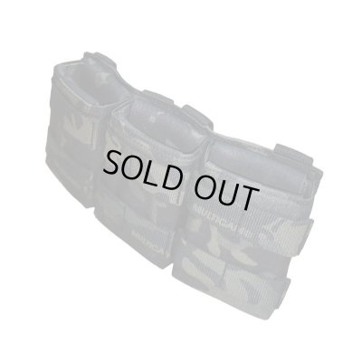 画像3: LMG SMTトリプルオープントップマガジンポーチMULTICAM BLACK迷彩 新品