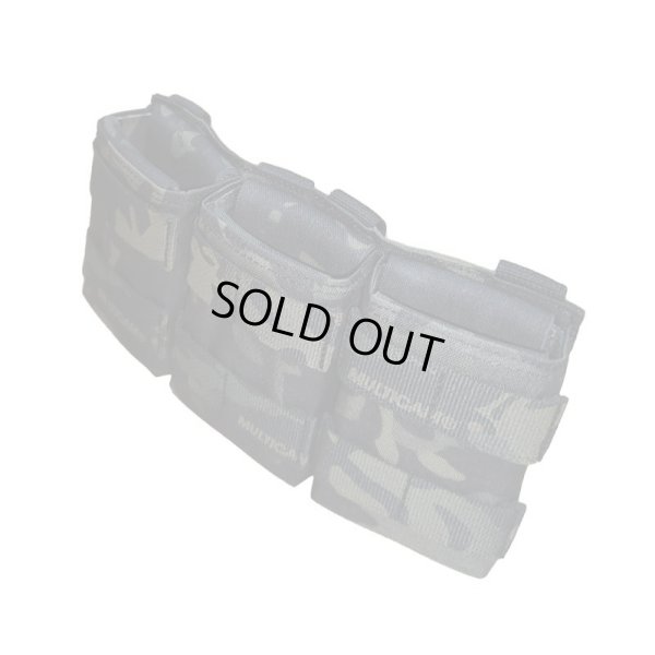 画像3: LMG SMTトリプルオープントップマガジンポーチMULTICAM BLACK迷彩 新品