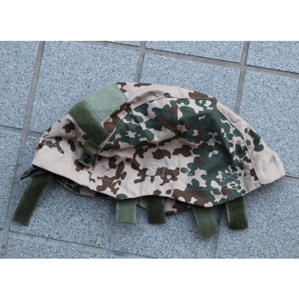 画像2: メーカー不明 プロテックハーフカット用ヘルメットカバー ドイツ連邦軍ヴィステン迷彩(デザートフレクター迷彩)新品