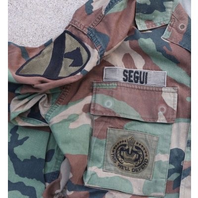 画像5: 米軍ノンリップ生地ウッドランドBDUジャケット後期型MEDIUM-SHORT?第10山岳師団フルパッチ品