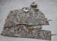 ペルー軍 戦闘服上下帽子セットUNIPAT迷彩SMALL新品