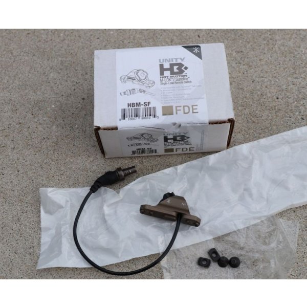 画像1: 米軍放出ユニティM-LOK・シュアファイア用ホットボタンFDE新品