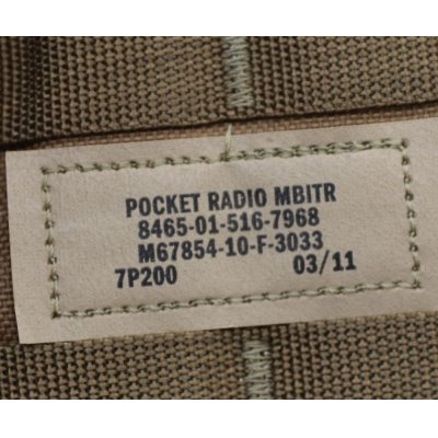 画像3: 米軍アライドFSBEII MBITRラジオポーチ後期型CB(コヨーテブラウン)新品