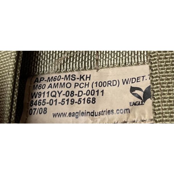 画像6: 米軍イーグルSFLCS M60ポーチ カーキ新品