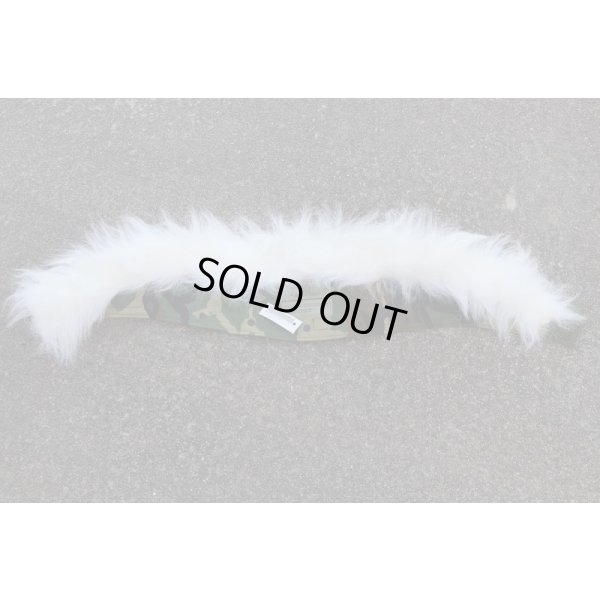 画像1: 米軍ECWCSゴアテックスパーカー用フードファー ウッドランド迷彩LARGE新品